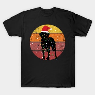 Black Lab Christmas T-Shirt